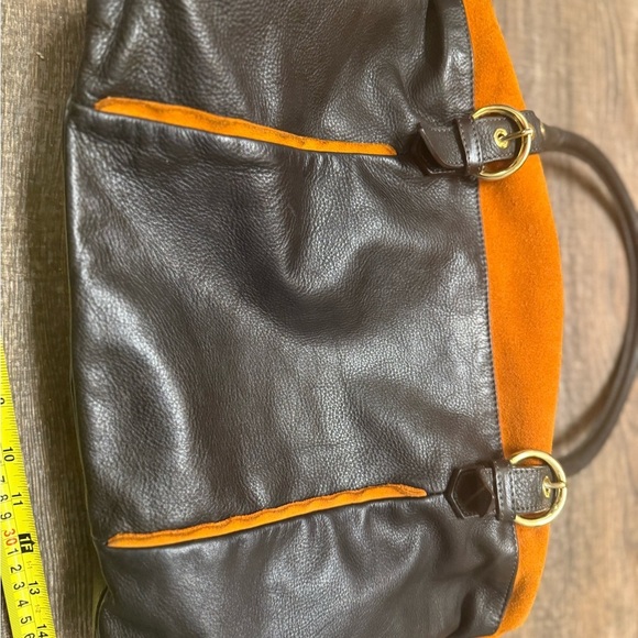 Alberta Di Canio Brown and Orange large bag in very very good condition - Picture 6 of 15